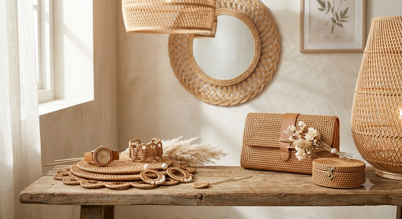 Rattan Storage & Organizer